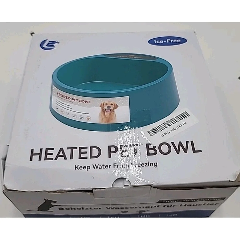 Heated Water Bowl for Dogs Heated Dog Bowl for Cats Birds Chickens Waterer‎